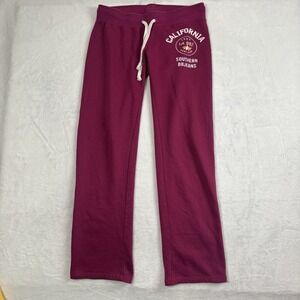 Y2K BB Jeans California Southern BBJEANS Purple Sweatpants Women's Medium